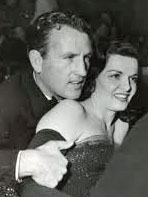 Rams QB Bob Waterfield and his wife, movie star Jane Russell